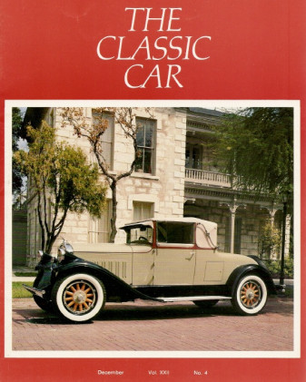 THE CLASSIC CAR 1974 DEC - PIERCE ARROW '28, ROLLS ROYCE 25-30, PEBBLE BEACH*